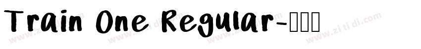 Train One Regular字体转换